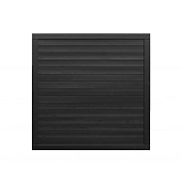 Tuinscherm Basic vuren horizontaal zwart gespoten 180x180x4,5cm