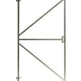Verstelbaar verzinkt stalen poortframe met slotkast-uitsparing 180x100cm
