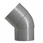 80mm bochtverj. HWA grijs 1xlm 45°