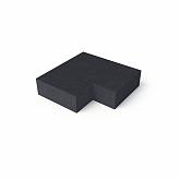 O.H. Traptrede binnenhoek (37/15cm) Carbon 60x60cm
