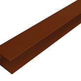 WEO35/ WEO60 aluminium F-profiel Ipé 6,5x8x300cm Ral8028