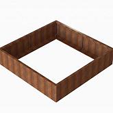 CortenBloembak Module+ 180x180x42 cm