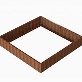 CortenBloembak Module+ 240x240x42 cm