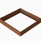 CortenBloembak Module+ 270x270x42 cm