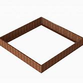 Corten Bloembak Module+ 300x300x42cm