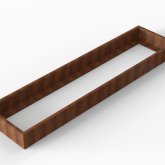 CortenBloembak Module+ 90x360x28 cm