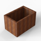 CortenBloembak Module+ 60x90x56 cm