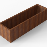 CortenBloembak Module+ 60x210x56 cm