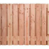 Douglas 21-plankenscherm geschaafd blank (1,6x14cm) 180x130cm