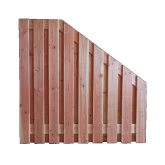 Douglas 19-plankenscherm geschaafd blank AFBOUW (1,6x14cm) 180x180-90cm