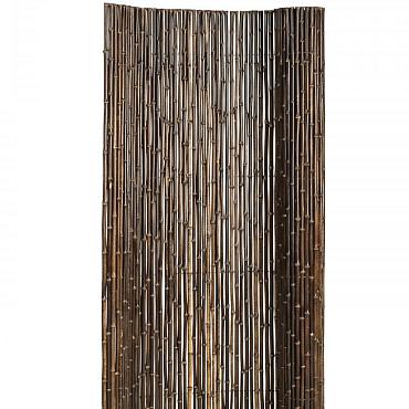 bamboescherm op rol zwart 180x180cm