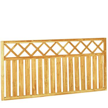 rechthek met trellis 180x90cm