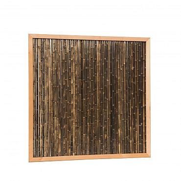 bamboescherm in douglas frame 187x187cm