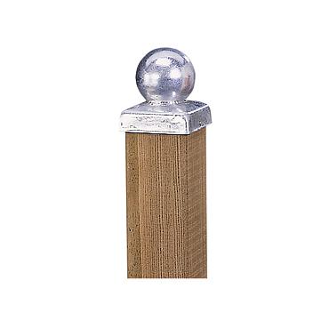 paalornament bol op plaat verzinkt 9x9cm