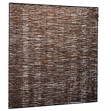 wilgentenenscherm fijn met ijzeren frame 180x180cm