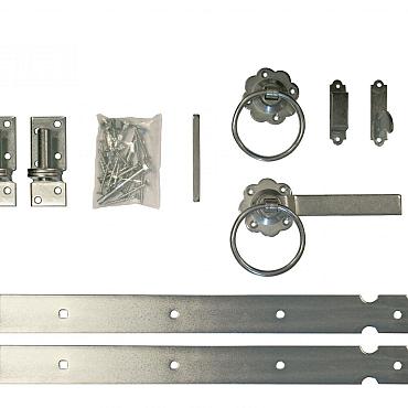 traditioneel klinkstel met hengen en duimen t.b.v. houten deuren poorten uitlopend 2026 