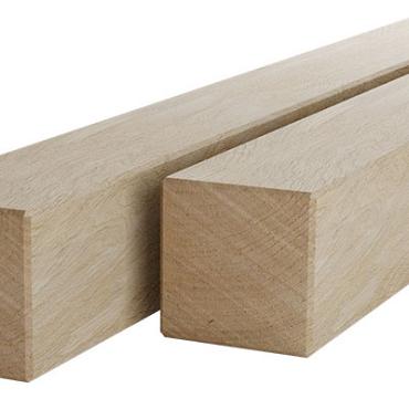 eiken paal geschaafd glad 400x14x14cm