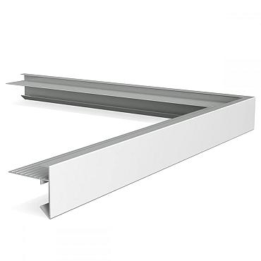aluminium daktrim blank buitenhoek 45mm 50cm