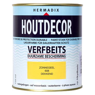 houtdecor 608 zonnegeel 750ml