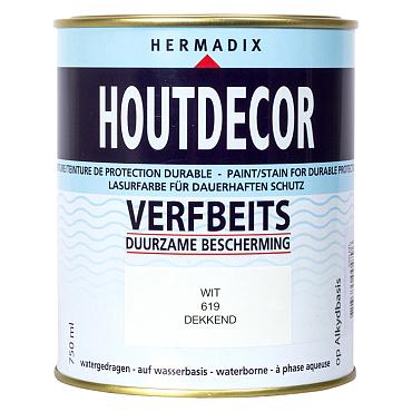 houtdecor 619 wit 750ml