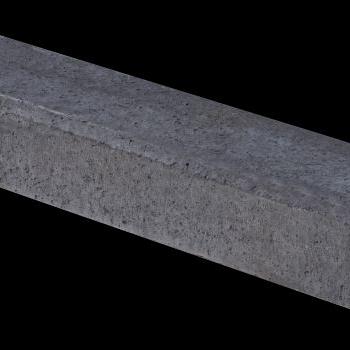 o.h. betonbiels met facet antraciet 100x20x12cm