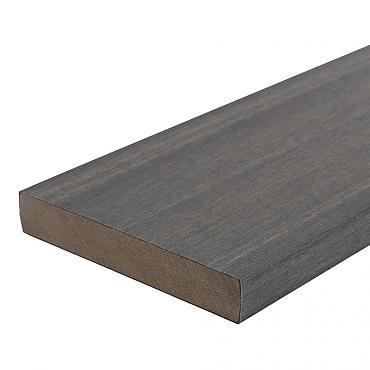 wpc fiberdeck massief premium dark grey kantplank 2 3x13 8x300cm
