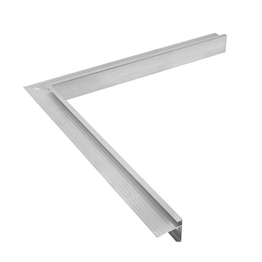 aluminium daktrim blank binnenhoek 45mm 50cm