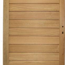 bangkirai massief poort 22 linksdraaiend 100x180cm incl. slot en aanslaglat uit assortiment