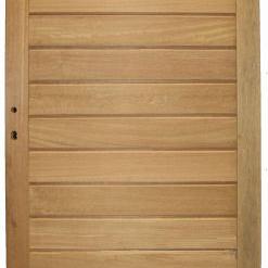 bangkirai massief poort 23 rechtsdraaiend 100x180cm incl. slot en aanslaglat