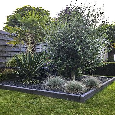 opsluitband antraciet 8x20x100cm