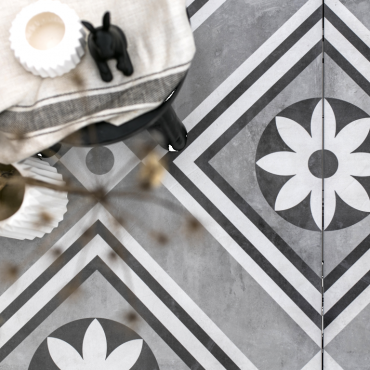 geoceramica concreet flower decor 60x60x4cm