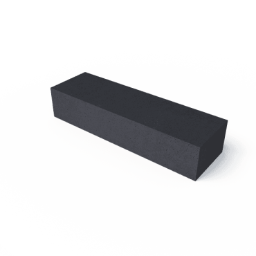 o.h. zitelement recht carbon 200x60x40cm