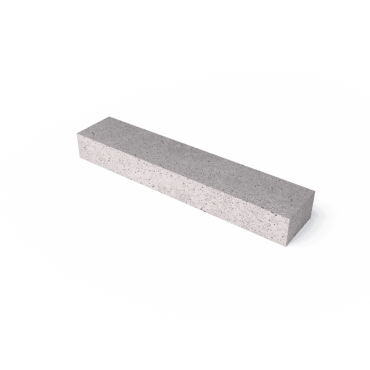 o.h. betonbiels met facet grijs 100x20x12cm