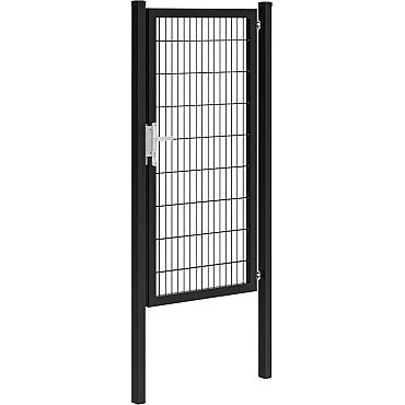 hillfence poort enkel zwart 100x180cm