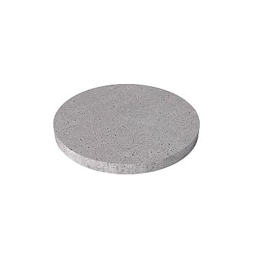 o.h. tegel rond grijs 100x8cm
