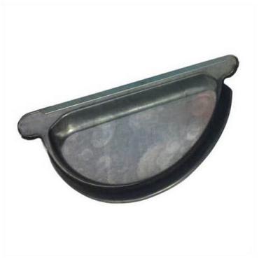 80mm mastgoot eindstuk verzinkt