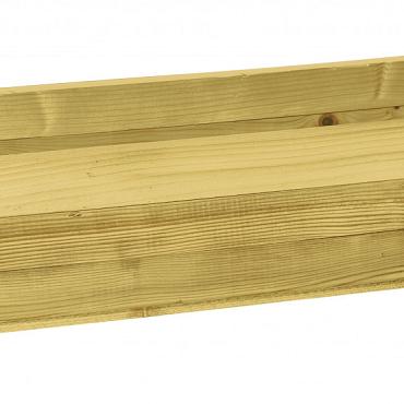 bloembak rechthoek groen ge mpregneerd 25x82x34cm hxbxd 