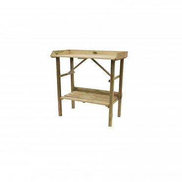 tuinwerkbankje groen ge mpregneerd 95x90x45cm hxbxd uitlopend 2025 