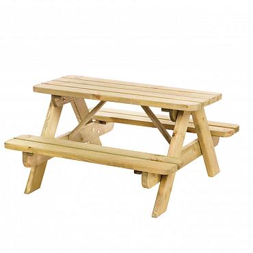 junior picknicktafel bj rn groen ge mpregneerd bladmaat 90x38 5cm