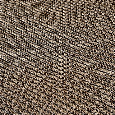 schaduwdoek strak bruin hpde 292x392cm incl. bevestigingsmaterialen tbv. pergola 300x400cm