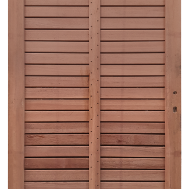 keruing poort 26 rhombus 100x180cm incl. slot en aanslaglat bijpassend bij scherm 51 