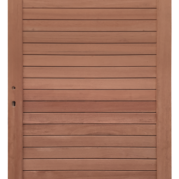keruing poort 25 100x180cm incl. slot en aanslaglat bijpassend bij scherm 50 