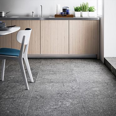 keramiek conception ruvido grigio 60x60x2cm