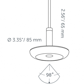 sway pendant single pearl grey 230v