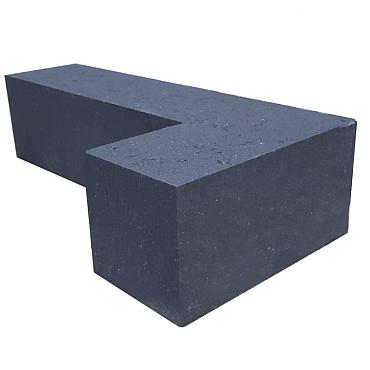 patio hoekblok strak antraciet 60 30x15x15cm