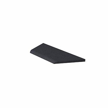 o.h. zwembadrand hoekstuk links carbon 100 60x40x5cm