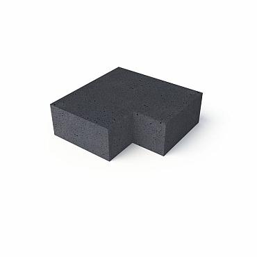 o.h. traptrede binnenhoek 40 20cm antraciet 60x60cm