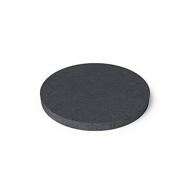 o.h. tegel rond antraciet 100x8cm