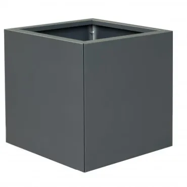 bloembak vlak antraciet 60x60x60cm