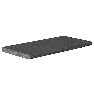 zwembadrand vietnam black 60x30x3cm riven met bullnose